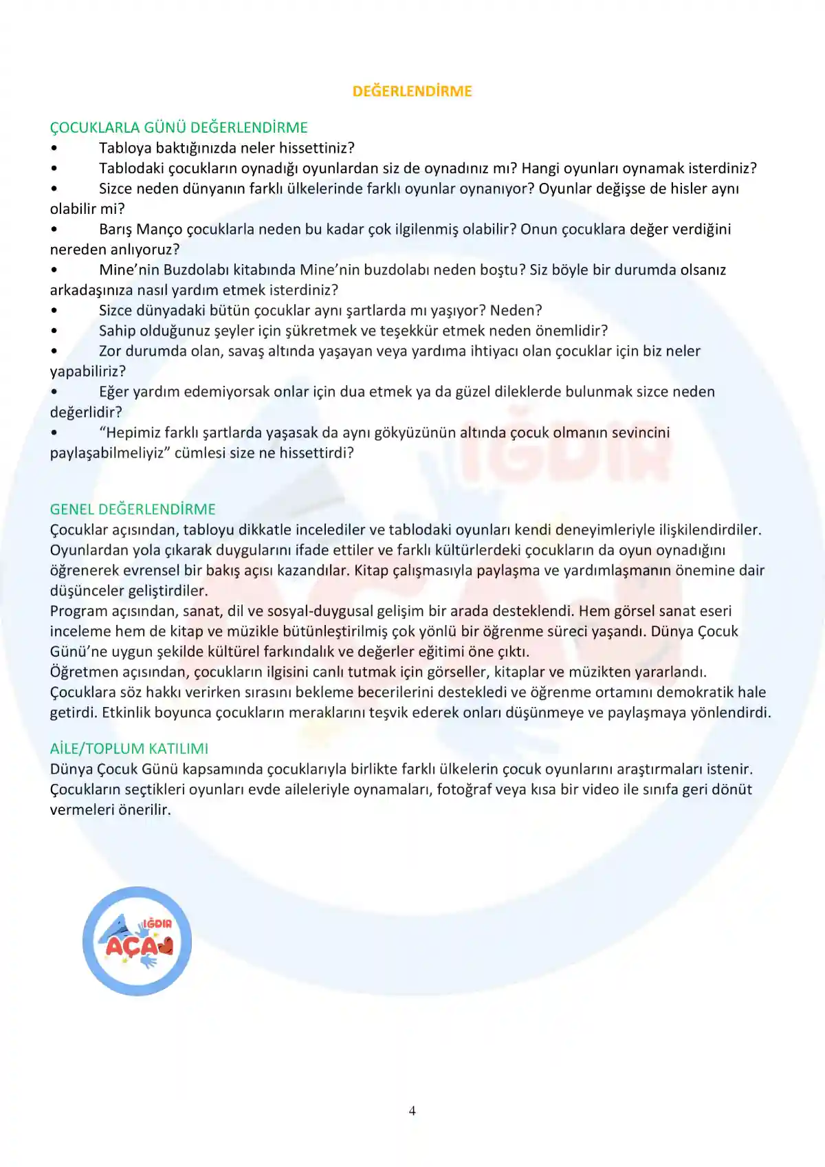 Iğdır Kreş, Iğdır Anaokulu